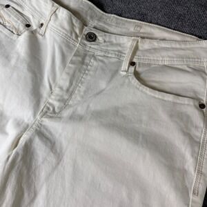 Faded Glory Women's Cream White Cropped Capris Pants Size 16